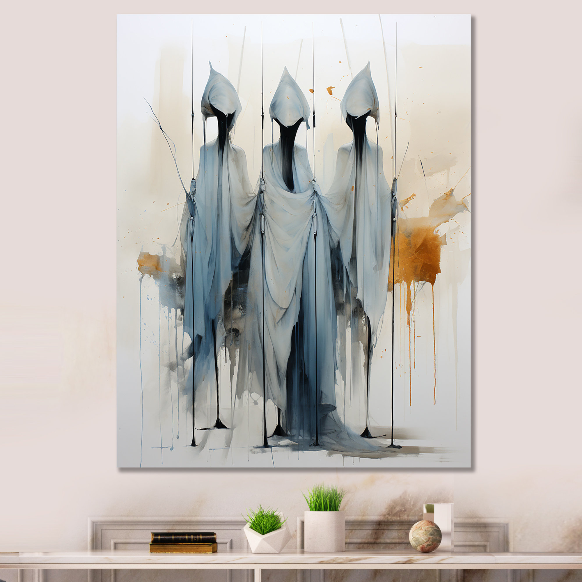 Winston Porter Minimalism Witches I Framed On Canvas Print | Wayfair